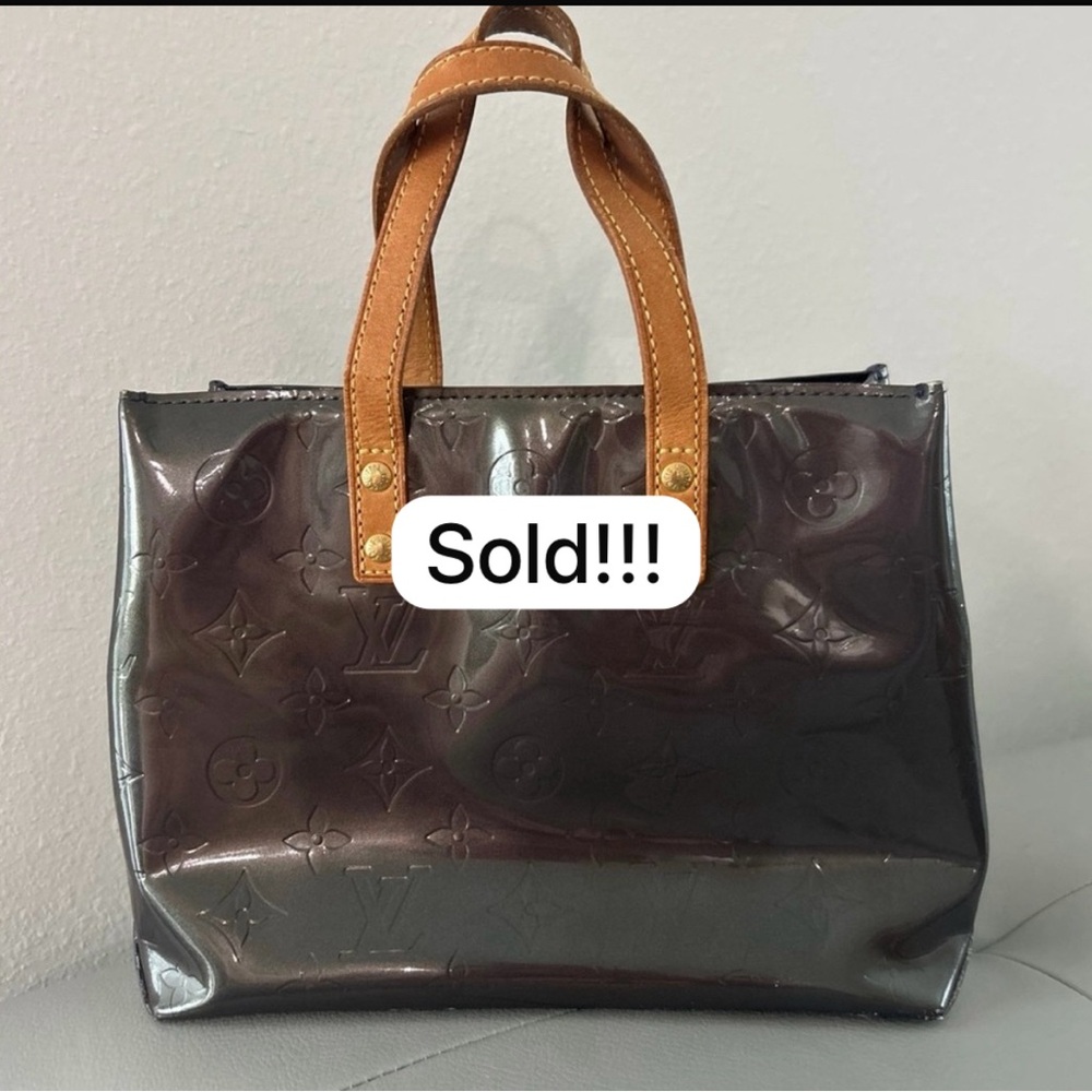 Louis Vuitton Dark Gray vernis mini Tote